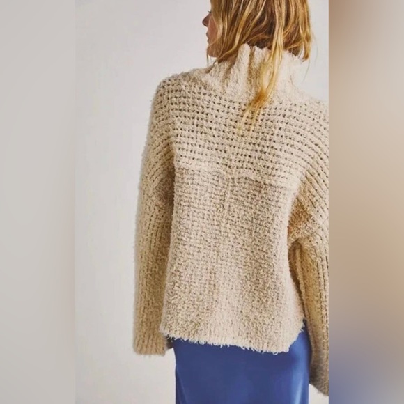 NWOT Free People Canyon Pullover Mock Neck Sweater - Picture 3 of 6